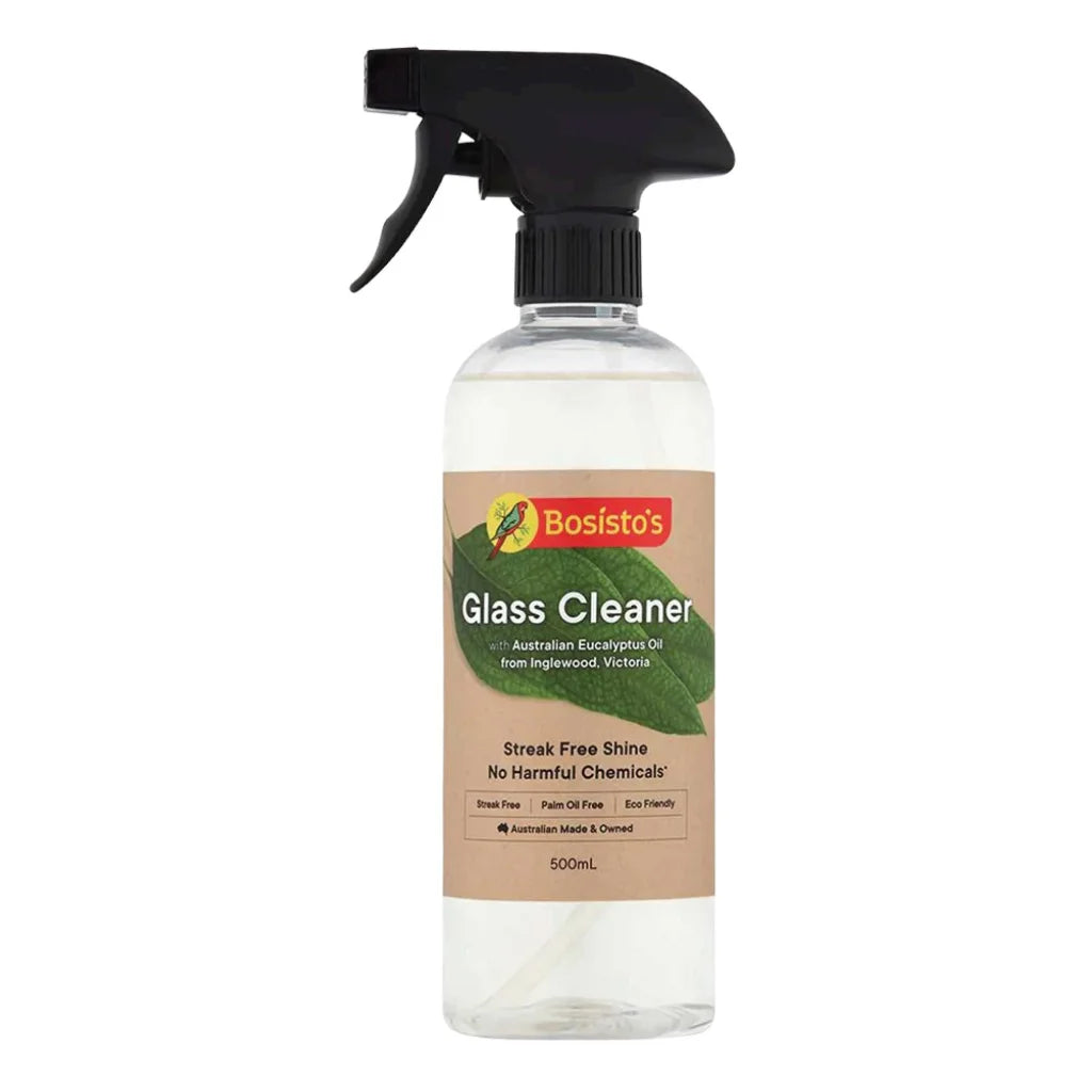Bosisto’s Glass Cleaner 500ml - Pure Eucalyptus Oil Eco