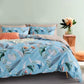 Botanical Microfibre Quilt Cover Set (3Pcs) - Sarah - Queen