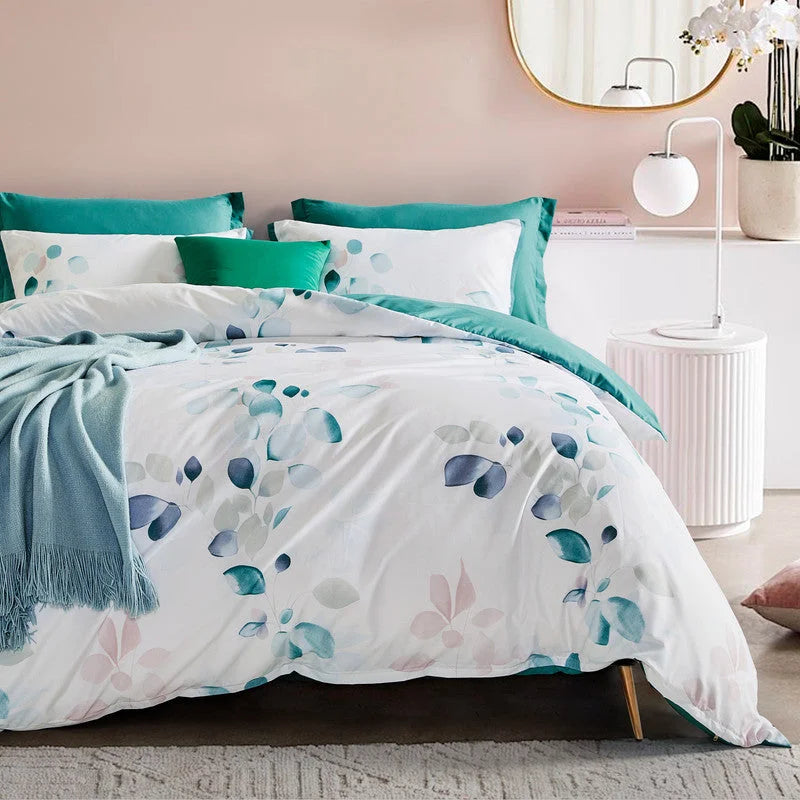 Botanical Olinda Microfibre Quilt Cover Set - King Size