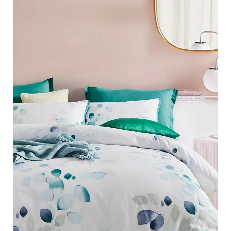 Botanical Olinda Microfibre Quilt Cover Set - King Size