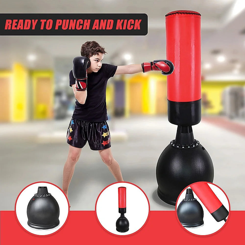 Boxing Punching Bag 165cm Free Standing - Sports & Fitness