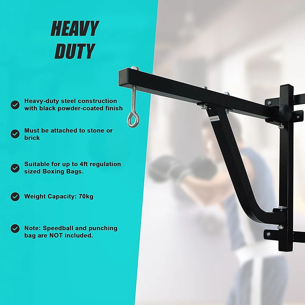 Boxing Punching Bag Wall Pivot Rack - Fitness Accessories