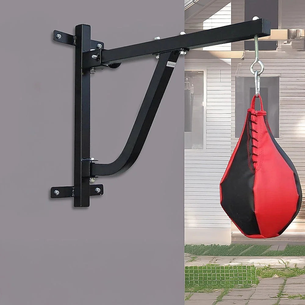 Boxing Punching Bag Wall Pivot Rack - Fitness Accessories