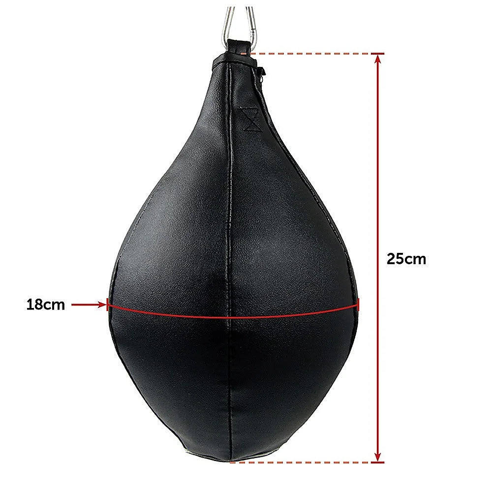 Boxing Speed Bag Cowhide Leather MMA Punching Focus Bag