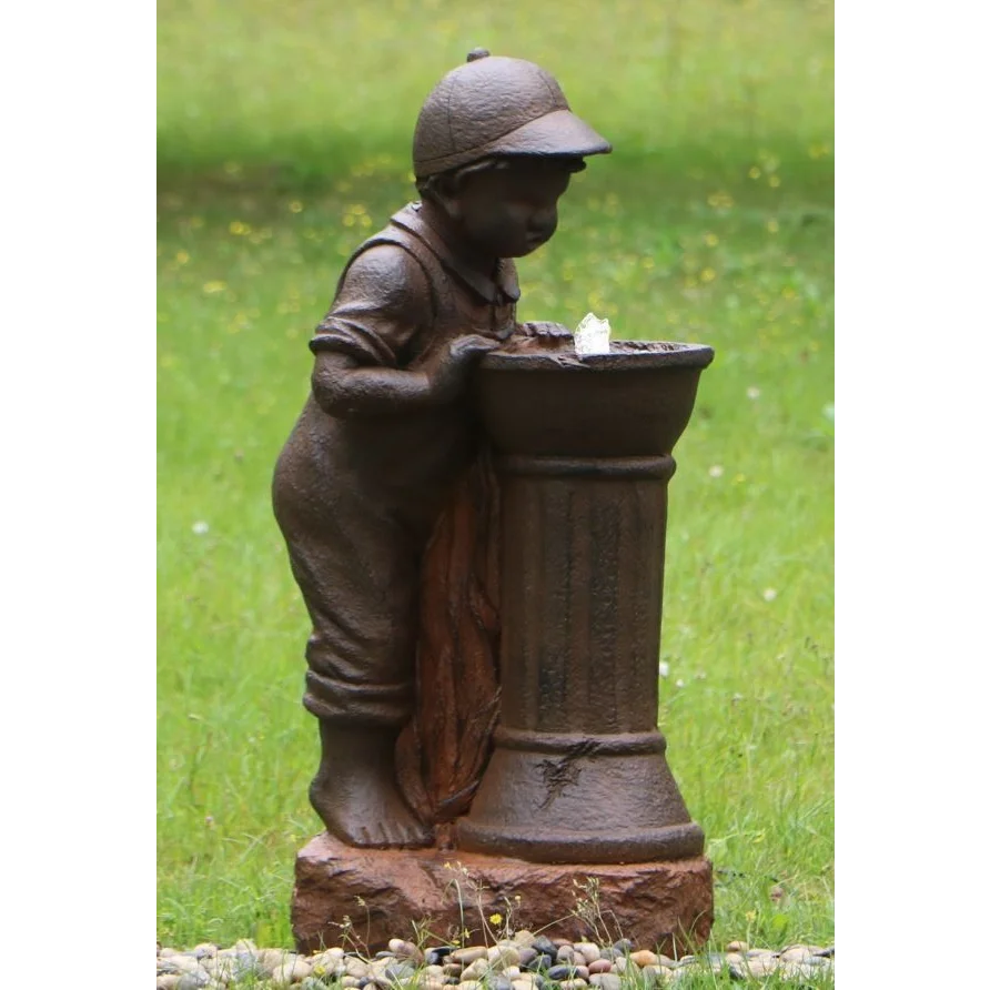 Boy at Water Fountain - Tools > Pumps > Irrigation Pumps