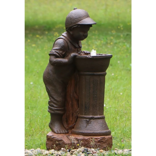 Boy at Water Fountain - Tools > Pumps > Irrigation Pumps