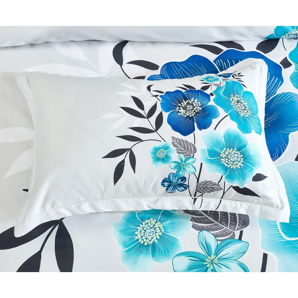 Braithe Floral Quilt Cover Set - King Size - Home & Garden