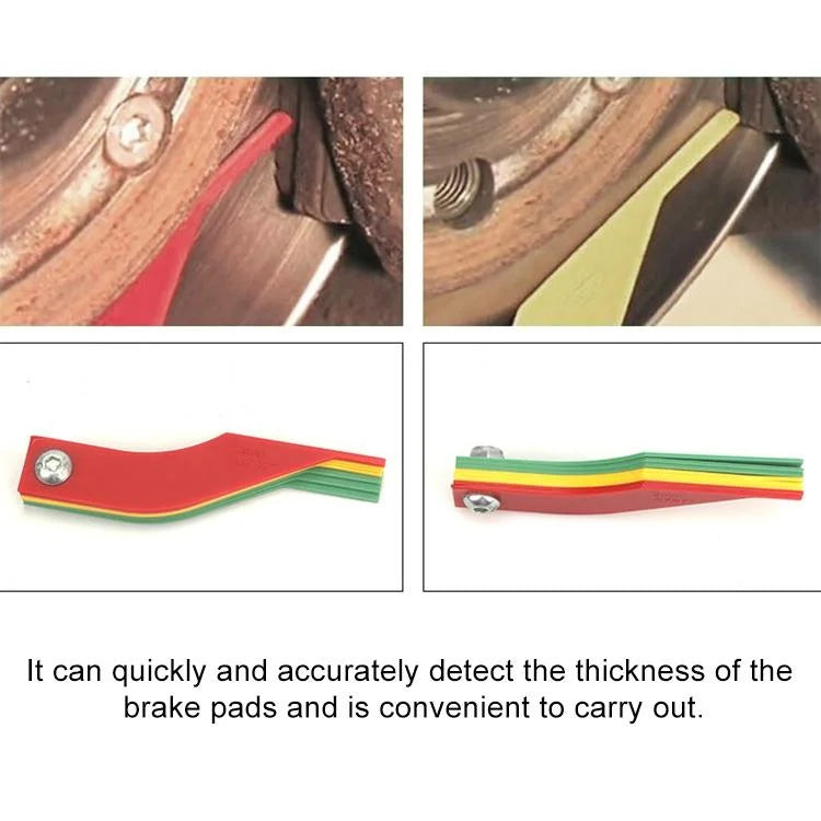 Brake Pad Thickness Gauge for Car - Scale Ruler - Tools >