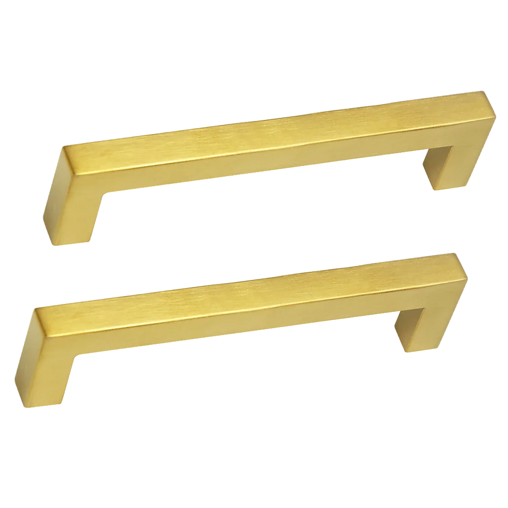 Brass Drawer Pulls Set of 15 Brushed Kitchen Cabinet