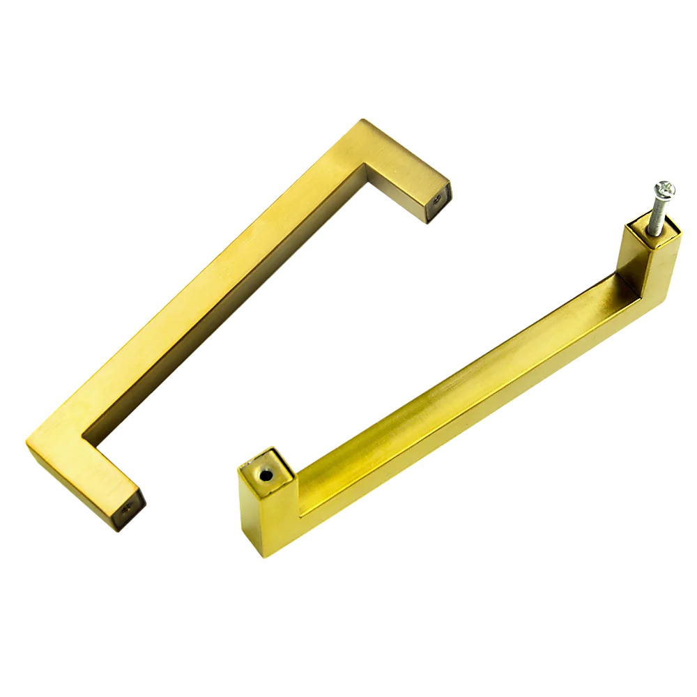 Brass Drawer Pulls Set of 15 Brushed Kitchen Cabinet