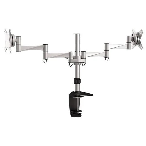 Brateck Dual Monitor Elegant Aluminium Desk Mount with Arm