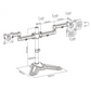 Brateck Dual Monitor Premium Articulating Aluminum Monitor