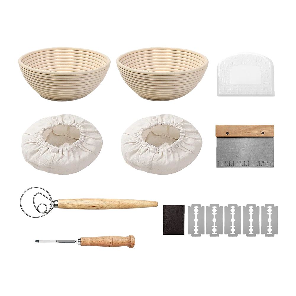 Bread Proofing Set 2 x 9’’ - Sourdough Bread Making Kit