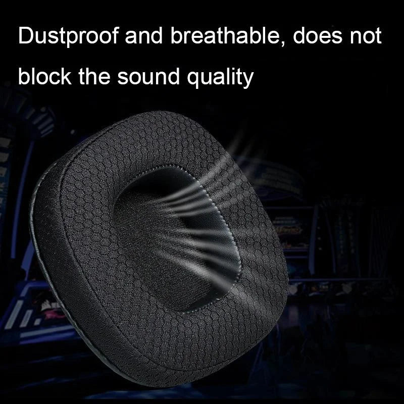 Breathable Headphone Covers 1 pair ice silk black 250