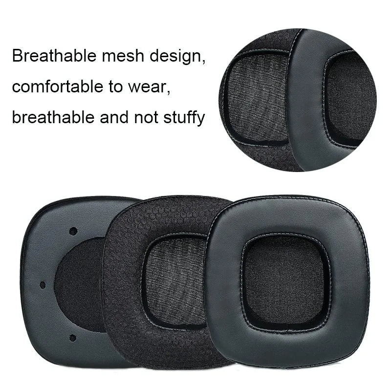 Breathable Headphone Covers 1 pair ice silk black 476