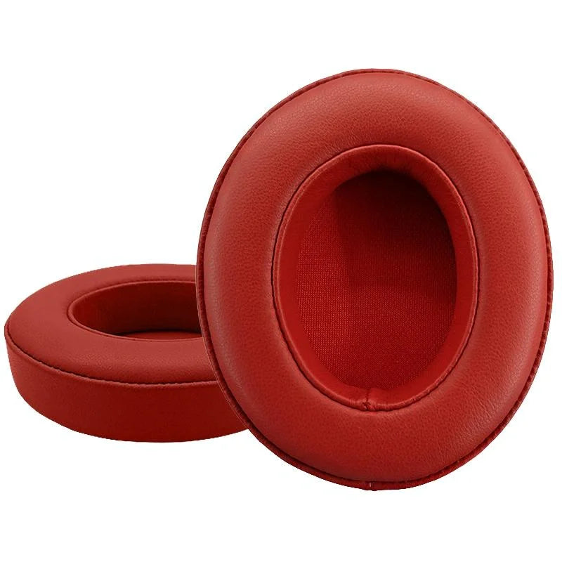 Breathable Leather Headphone Covers - 2 Pack For Beats Studio 2 / 3 - Red Sheepskin-1915197869904760832