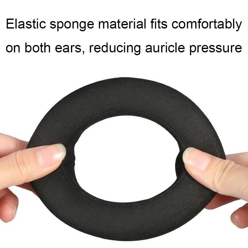 Breathable Leather Headset Cover For Focal Clear Mg Pro - Black Fiber 2 Pack-1915198271295459330
