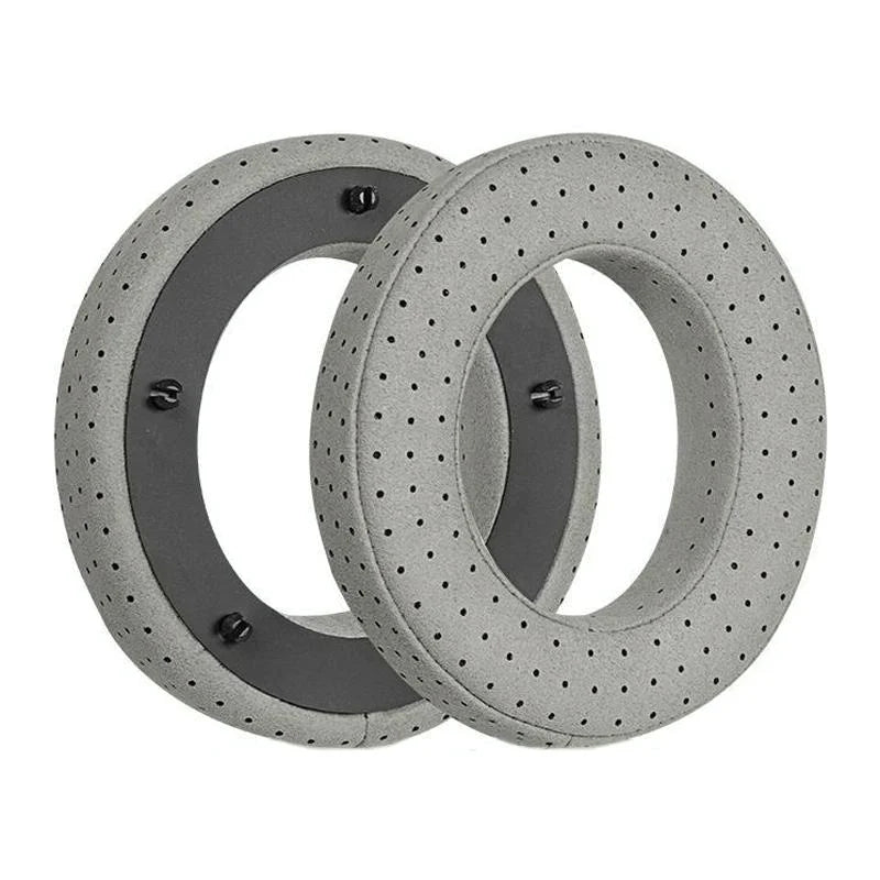 Breathable Leather Headset Cover For Focal Clear Mg Pro - Fiber Gray 2 Pack-1922443445952188422