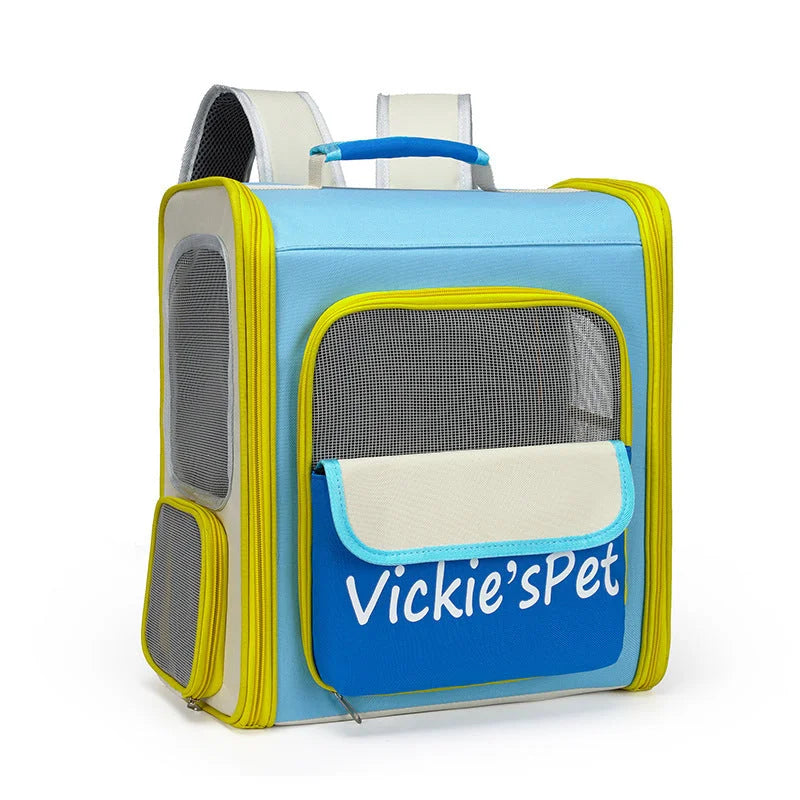 Breathable Pet Carrier Backpack - Large Capacity Multiple