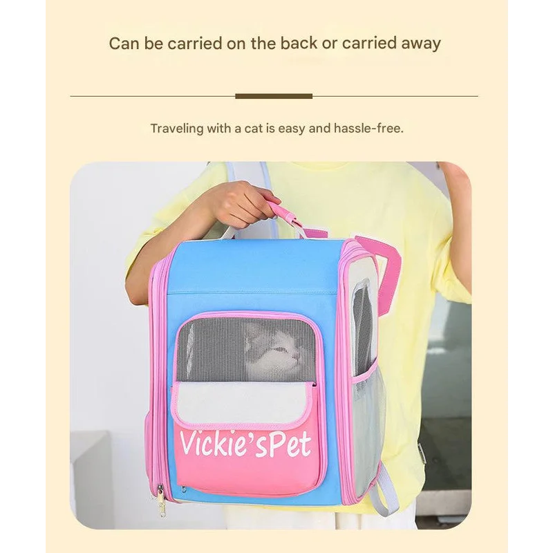 Breathable Pet Carrier Backpack - Large Capacity Multiple