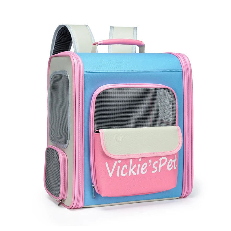 Breathable Pet Carrier Backpack - Large Capacity Multiple