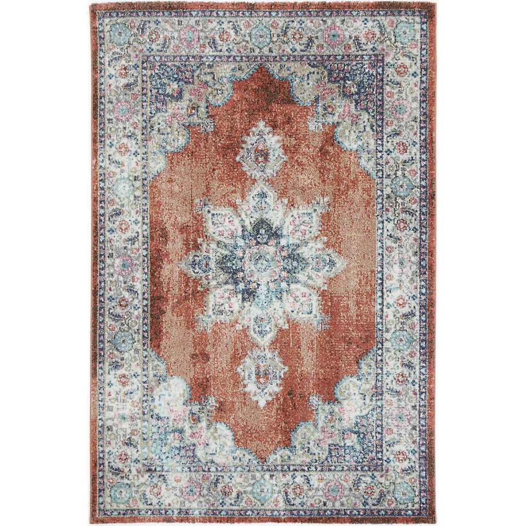 Brentwood Transitional Rust Rug - 160x230 - Home & Garden