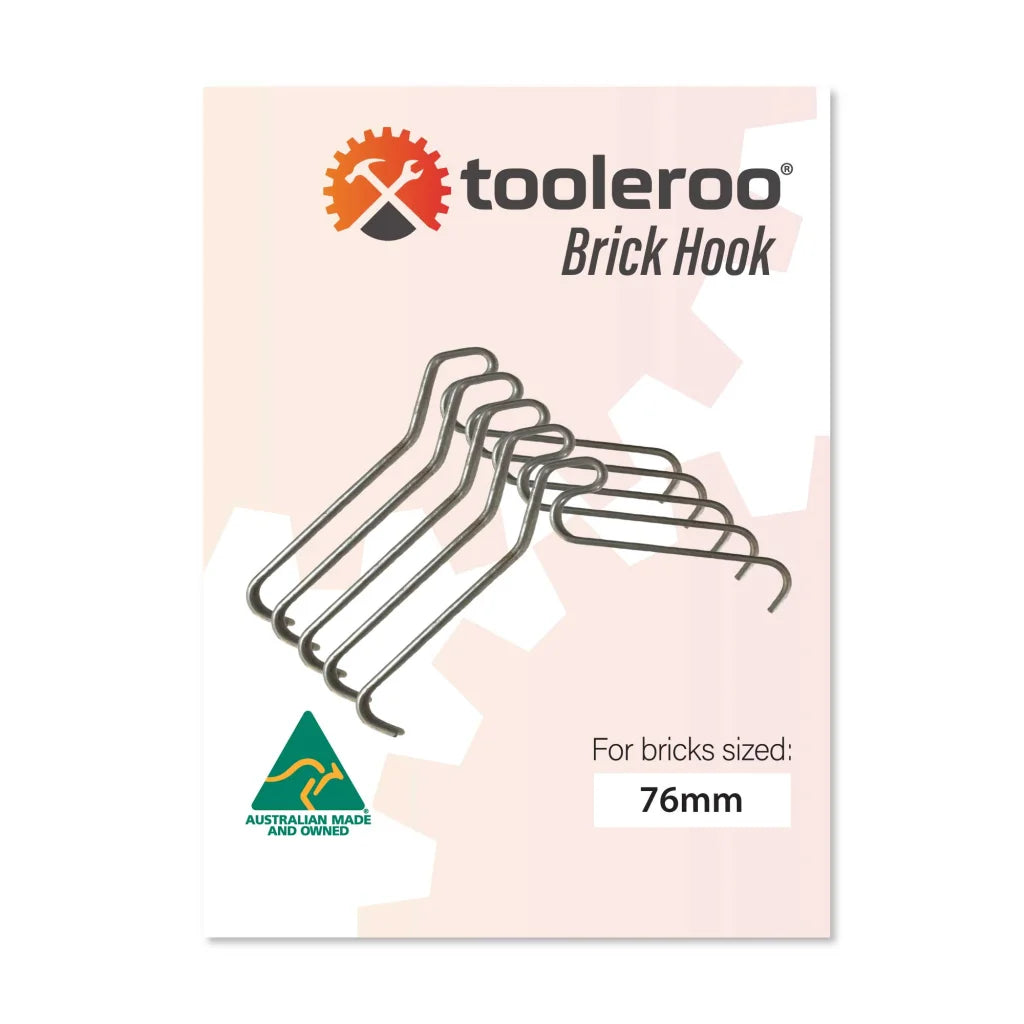 Brick Hooks 5 Pack 76mm 3 Wall Clips