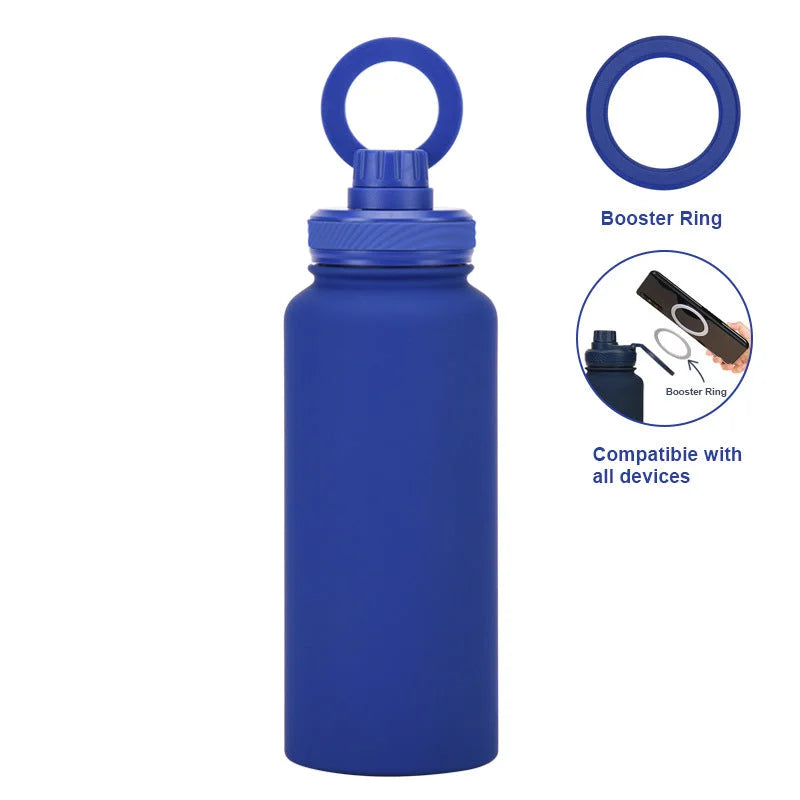 Bright Blue 1L Stainless Steel Water