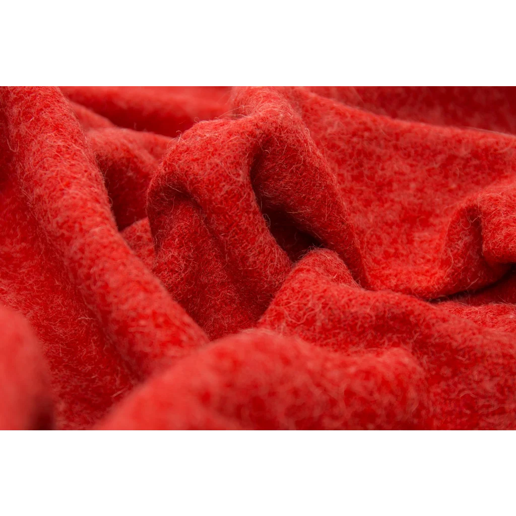 Brighton Throw 100% NZ Wool - Cherry - Home & Garden