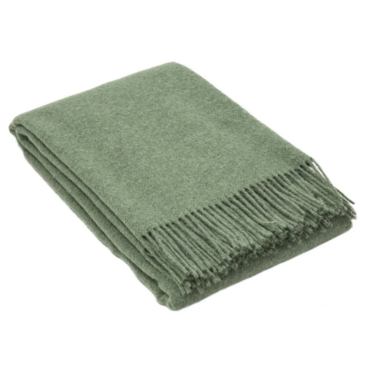 Brighton Throw - 100% NZ Wool - Sage