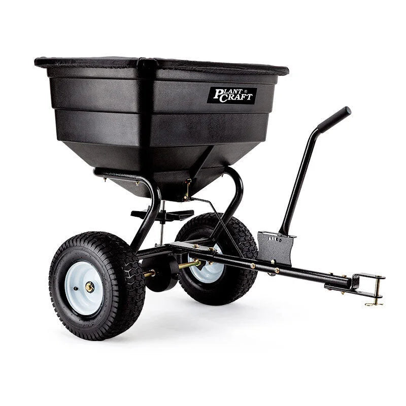 Broadcast Spreader PLANTCRAFT Tow Behind 90kg 105L Seed