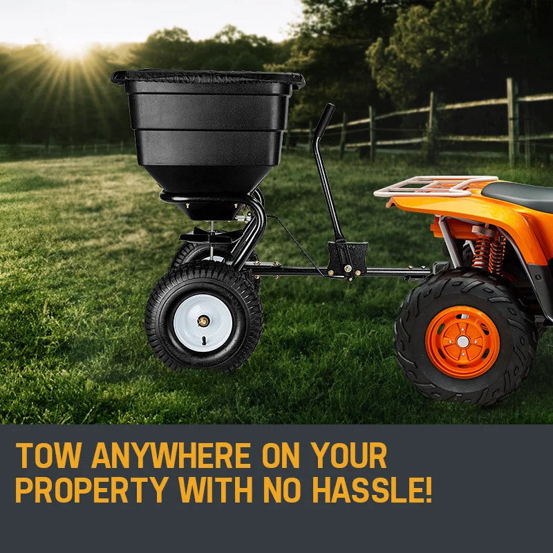 Broadcast Spreader PLANTCRAFT Tow Behind 90kg 105L Seed