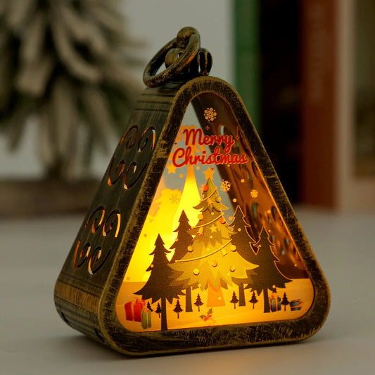 Bronze color Christmas tree Charming Christmas Scene Mini