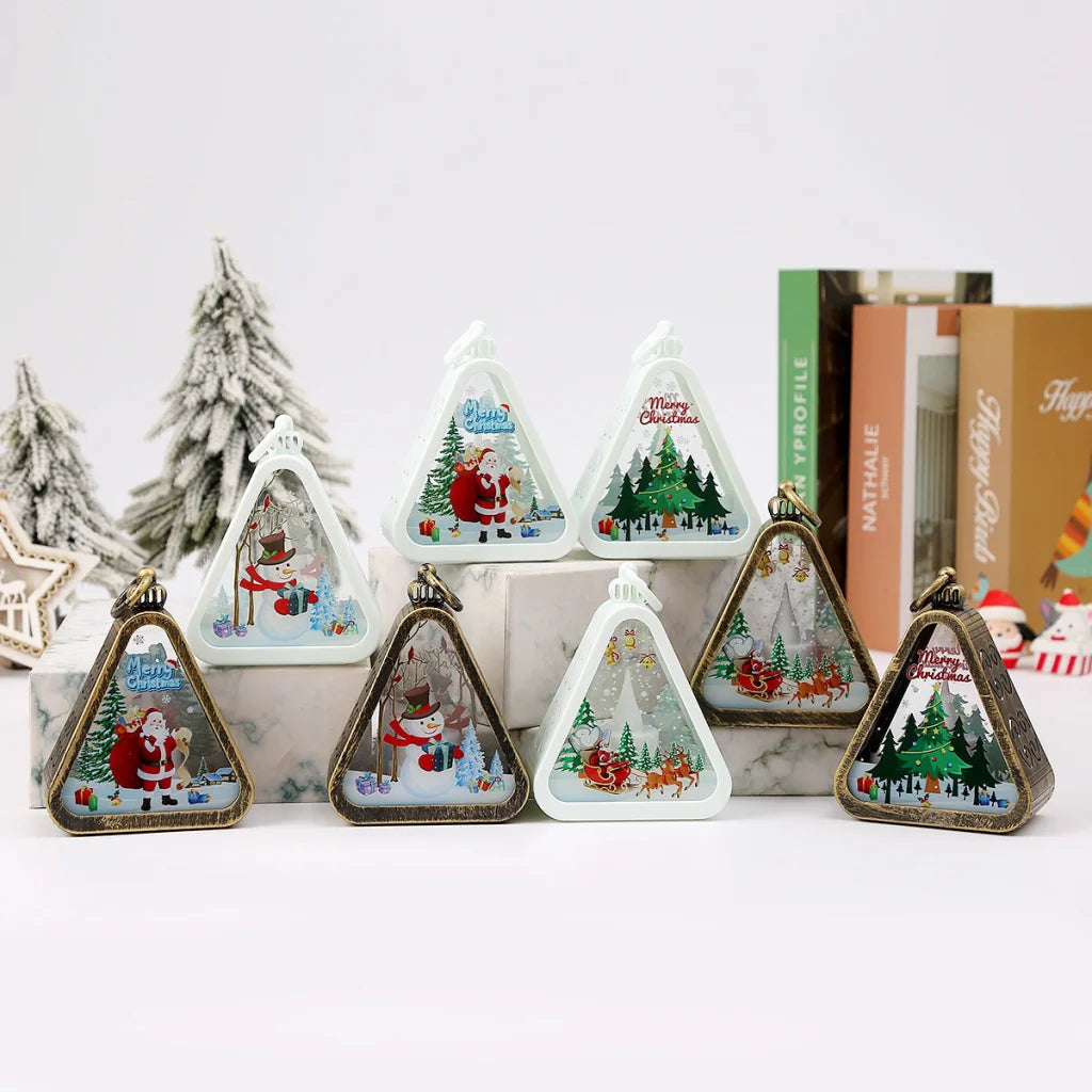 Bronze color Christmas tree Charming Christmas Scene Mini