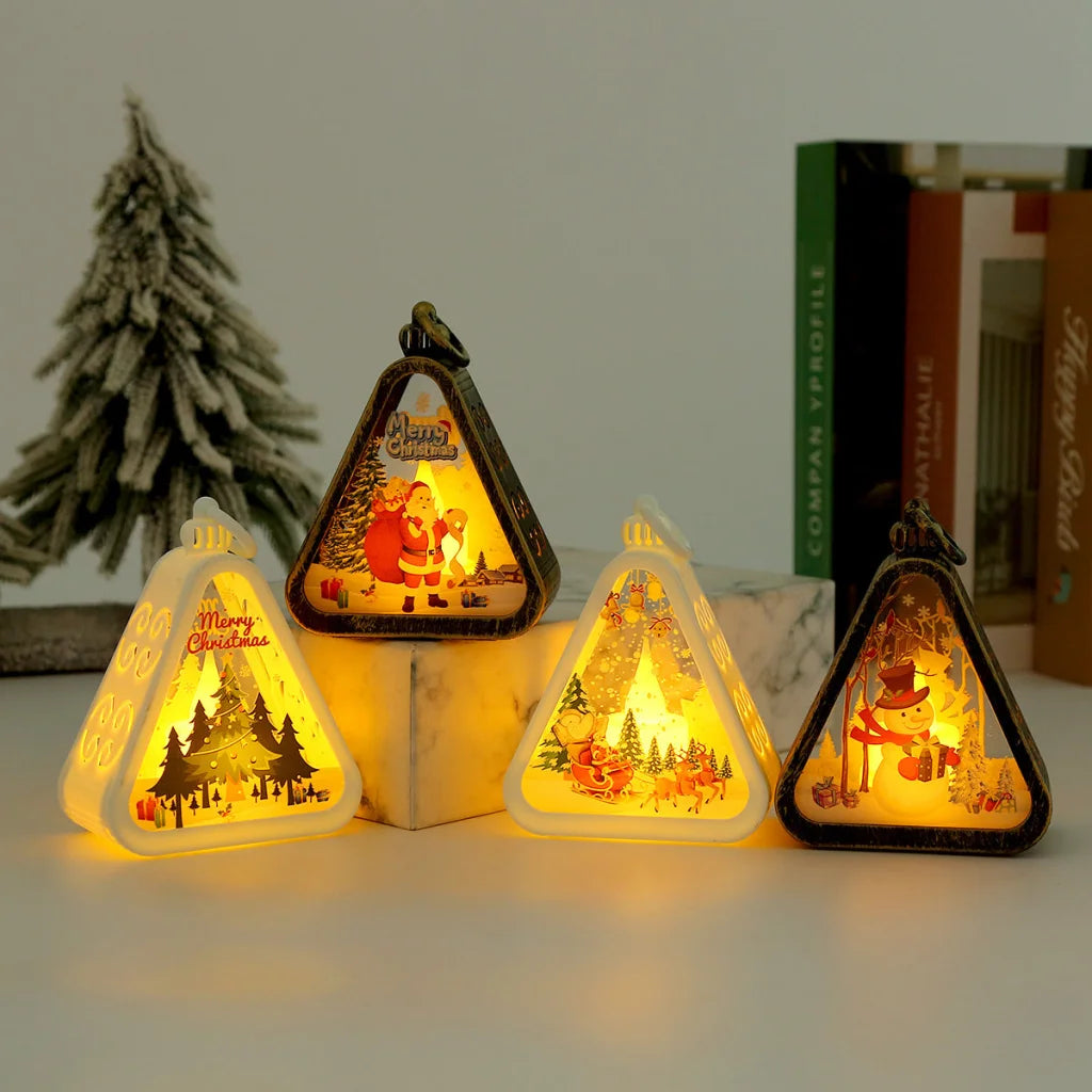 Bronze color Christmas tree Charming Christmas Scene Mini