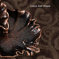 Bronze Lotus Leaf Inverted Incense Burner - Antique Indoor