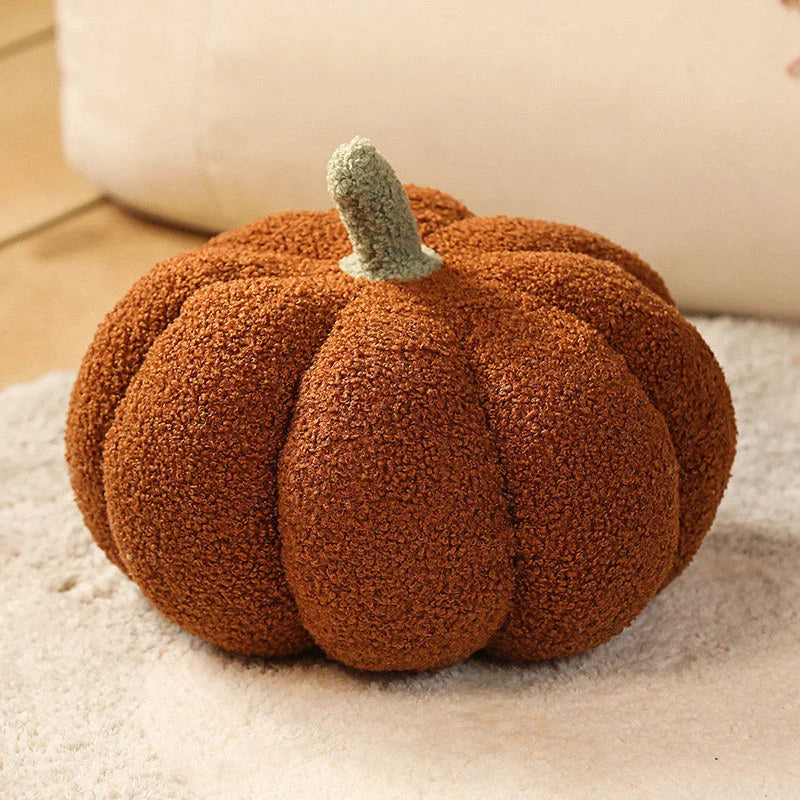 Brown 2-PCS 30cm Creative Plush Pumpkin Pillow for Sofa