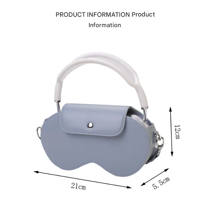 Brown Chic PU Leather Crossbody Storage Bag for Apple
