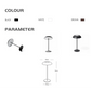 Brown Minimalist Rechargeable LED Touch Table Lamp