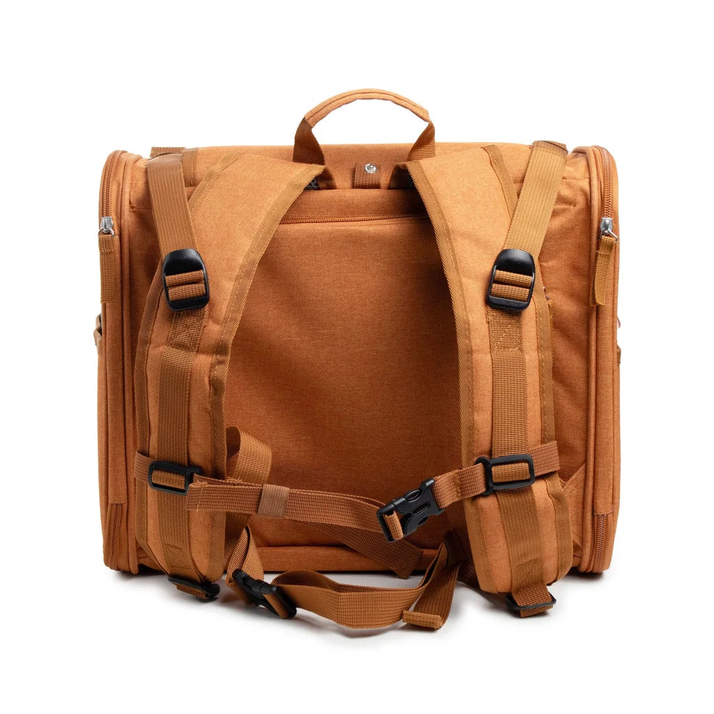 Brown Pet Carrier Backpack - Comfortable and Stylish