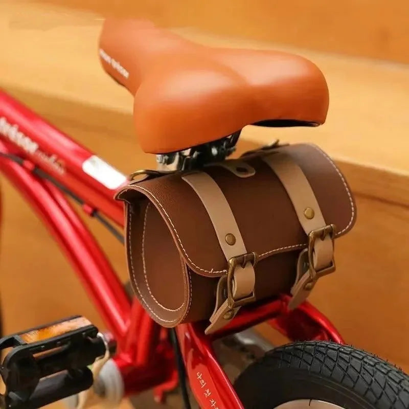 Brown Vintage Bicycle Handlebar Bag – Universal Front &
