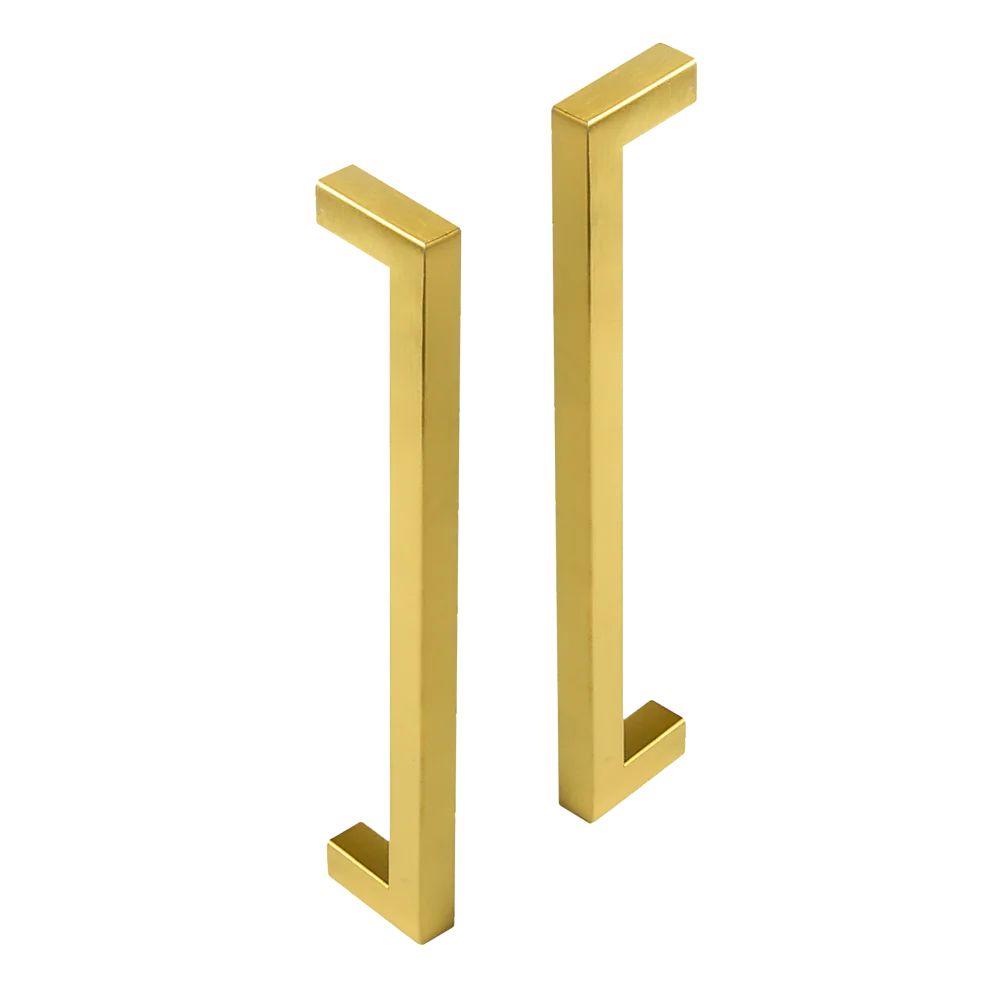 Brushed Brass Drawer Pulls Kitchen Cabinet Handles - Gold