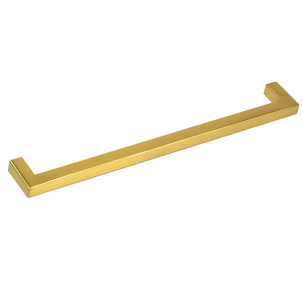 Brushed Brass Drawer Pulls Set of 15 - Kitchen Cabinet