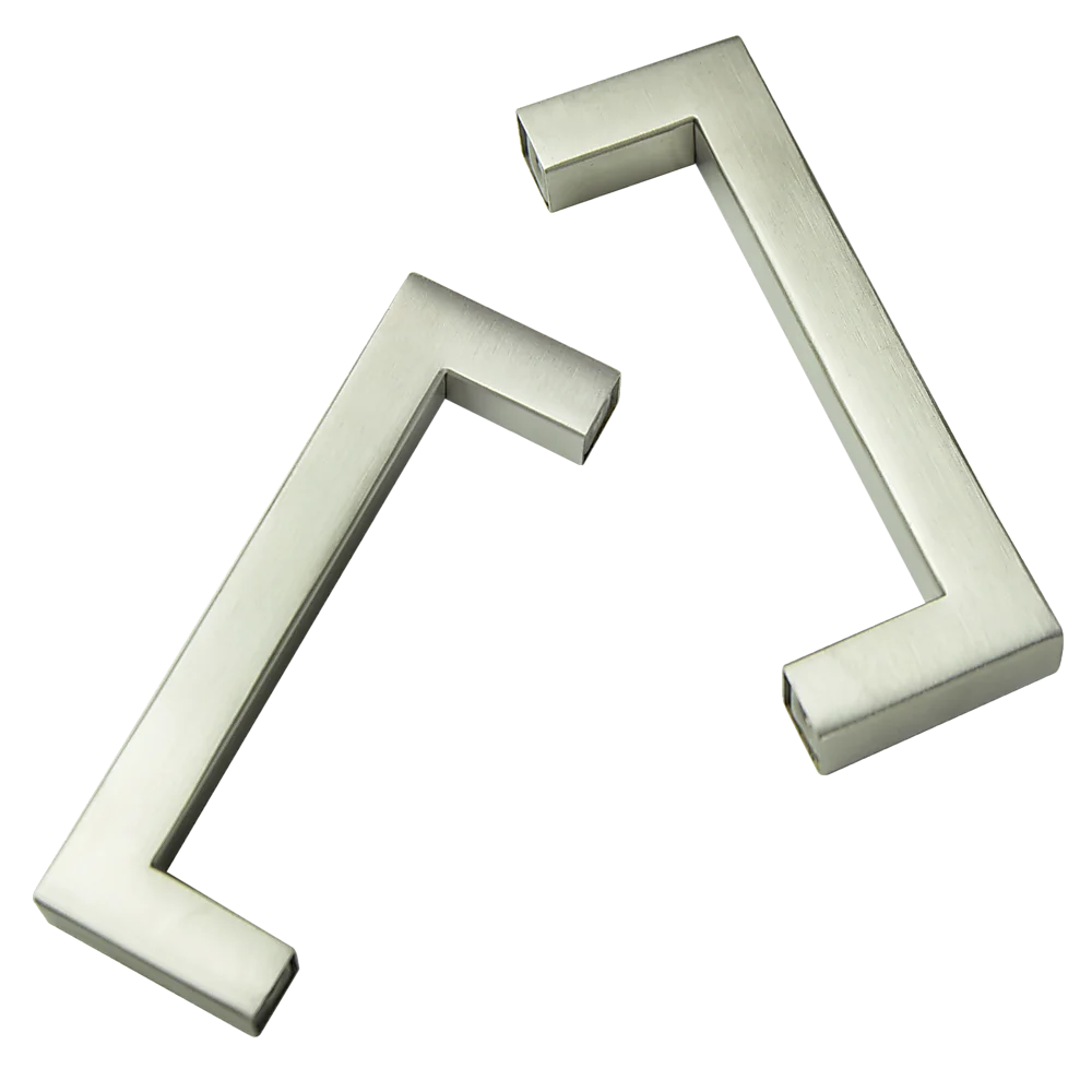 Brushed Nickel Stainless Steel Kitchen Cabinet Square