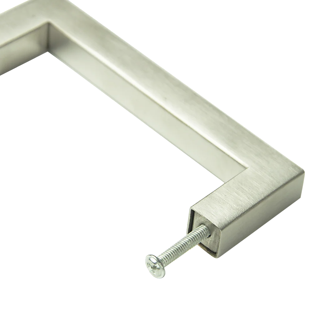 Brushed Nickel Stainless Steel Kitchen Cabinet Square