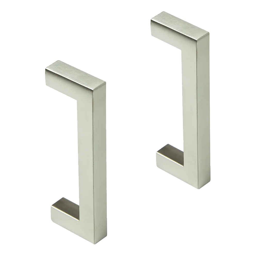 Brushed Nickel Stainless Steel Kitchen Cabinet Square