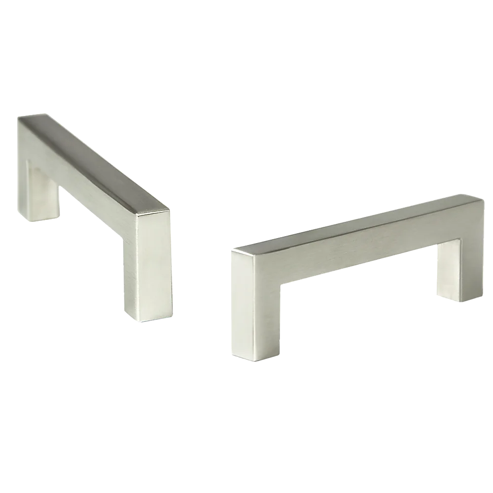 Brushed Nickel Stainless Steel Kitchen Cabinet Square