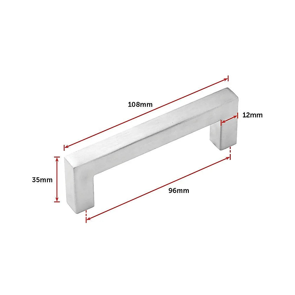 Brushed Nickel Stainless Steel Kitchen Cabinet Square