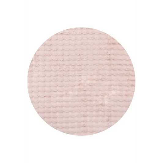 Bubble Blush Round Washable Rug by Rug Culture-200X200CM
