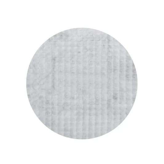 Bubble Silver Round Washable Rug by Rug Culture-150X150CM
